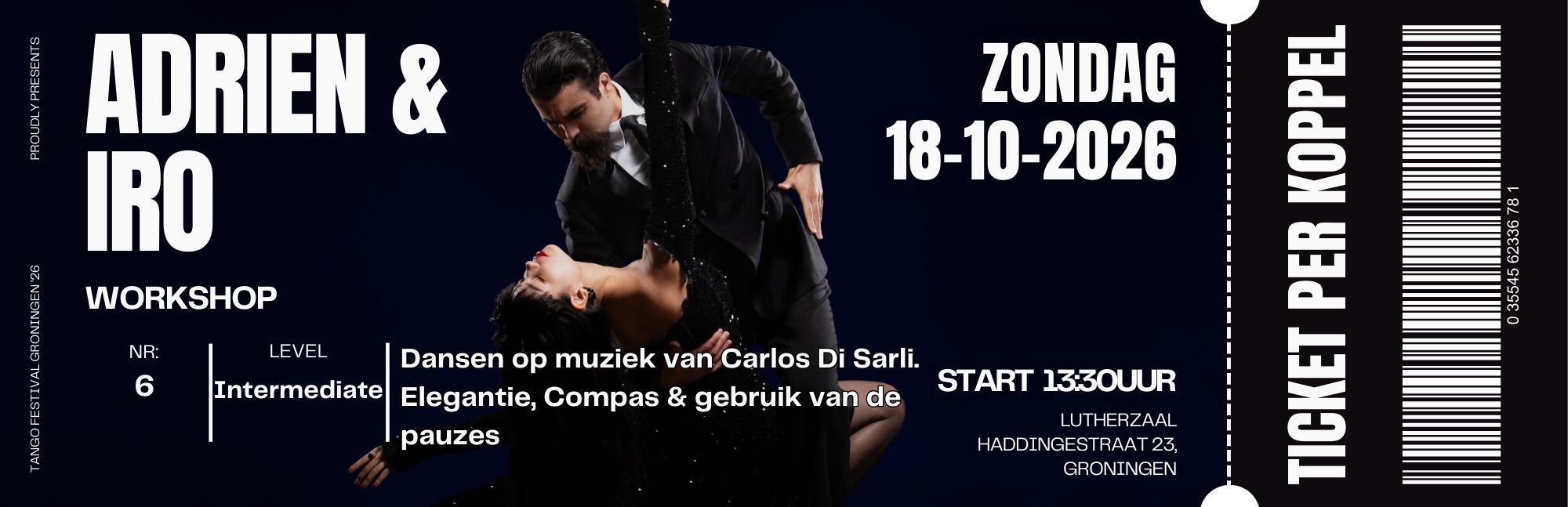 ws6: dansen op muziek van carlos di sarli. elegantie, compas & gebruik van de pauzes. ws6: dansen op muziek van carlos di sarli. elegantie, compas & gebruik van de pauzes.